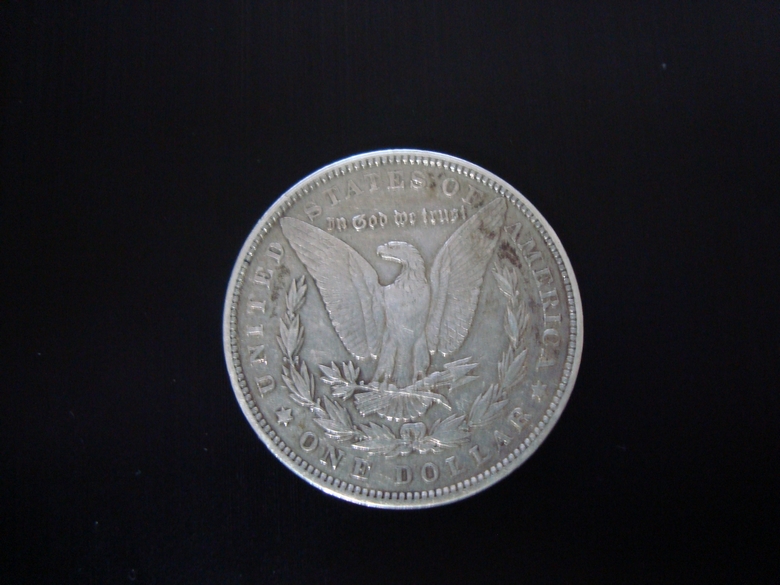 1896-Silver-Dollar-With-Mark-On-The-Face.